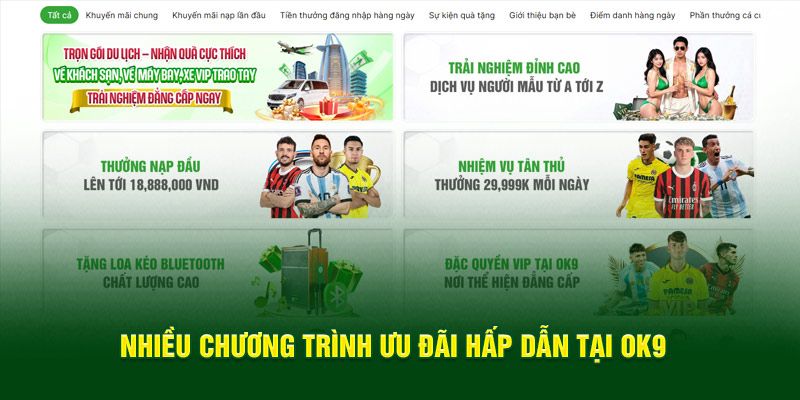 Chương trình ưu đãi tại sảnh thể thao